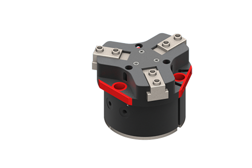Parallel self-centring pneumatic gripper, 3 jaws, normally open, 3.5/8 bar, M3/M5 - TH4506-NO