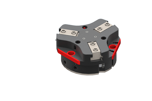 Parallel self-centring pneumatic gripper, 3 jaws, 1.5/8 bar, M4/G1/8 - TH9613