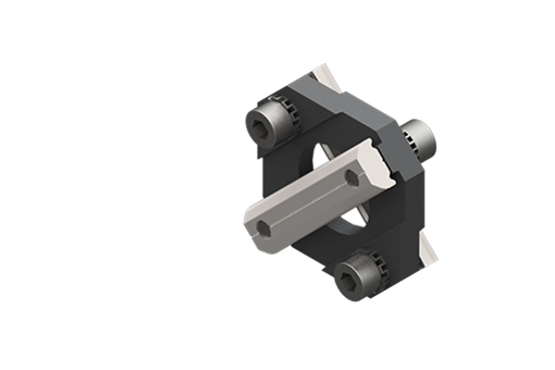 Cross mounting bracket for profiles, 25/25 mm, with screws - MFI-A11