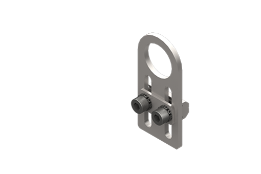 Bracket, diameter 20.5 mm, short, with screws - MFI-A125