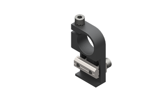 Clamp-type mounting bracket, diameter 20 mm, short, with screws - MFI-A204