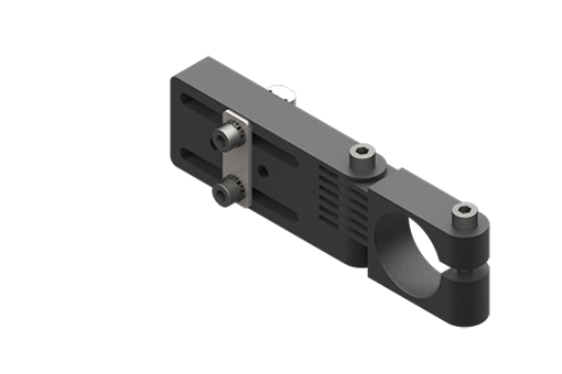 Slotted angular bracket, diameter 30 mm, with screws - MFI-A253