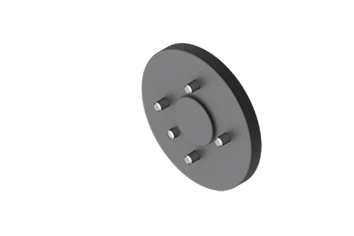Flange with screws for mounting Mechatronics grippers onto a robot with ISO 9409-1-50-4-M6 interface (robot side) - MFI-A374-A