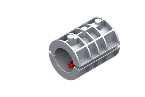 Adapter in zamak, diameter 50 mm to 30 mm - MFM-A96