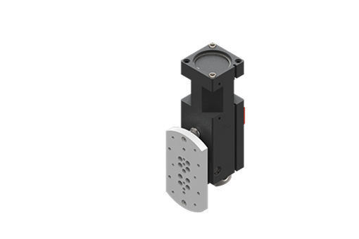 Pneumatic tilt unit for EOAT, 90° rotation, adjustable stroke end stopper, safety lock, optional magnetic sensor, 2÷8bar, G18 - RBT50