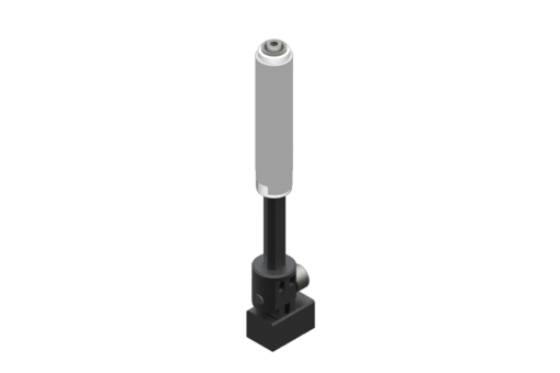 Non-rotative suspension with angular coupling and smooth body, diameter 10 mm, stroke 25 mm, M5 - VSE1025F05