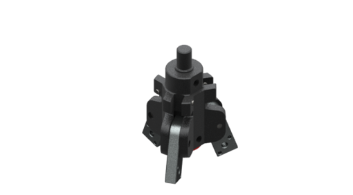 Rocking self-centring pneumatic gripper, 3 jaws, 2/8 bar, M5 - PN-016-3