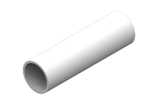 Tube, diameter 20 mm, aluminium, length 2 metre - MF-20-2000