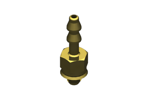 Straight push-on fitting, tube diameter 4/2.7 mm, M3x0.5 (10 pieces) - RG.RO-1376-AS1