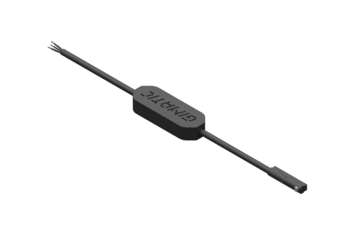 Programmable magnetic sensor for C slot, series PRO-SS, 3 PNP digital outputs, power supply 12/24 Vdc, 0.2 A, PUR round cable 5x0.09mm² length 2.5 meters, steel grub screw with screwdriver cut - PRO-SS4N225-G