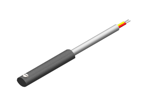 T 形槽磁力传感器，SA 系列，REED N.O.，2 条线，无 LED，3/30 伏直流电，0.2 A，扁平 PVC 线缆 2x0.14 平方毫米，2.5 米 - SA1C225-G