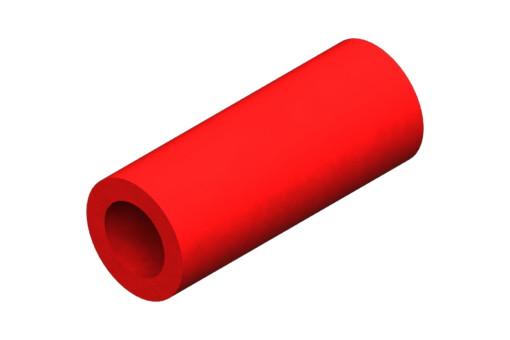 Polyurethane tubing, 4x2.5 mm, red (25m) - TUBO4X2,5RE