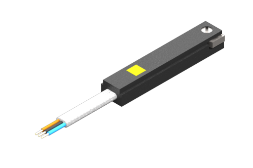 Magnetic sensor for T-slot, series SL, Electronic N.O., 2 wires, 6/30 Vdc, 0.2 A, flat PVC cable 2x0.14mm², 2.5 metres - SL1E225-G