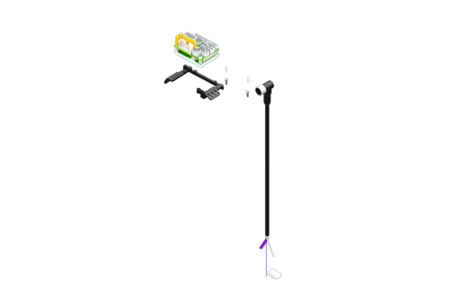 用于 MPLF 的线缆、连接器和驱动器套件：USB 线缆、用于电机相位和编码器的 M12 线缆、I/O 线缆、CANopen 线缆、2.5 米长 3 引线电源线缆。包括 DRV24MAXIN15IP045 驱动器。 - MPLF-KIT-01