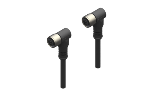 双 M8 阴性连接器，角形，8 针脚/4 针脚，PUR 线缆，0.1 米长 - CFGM8908CF8904010