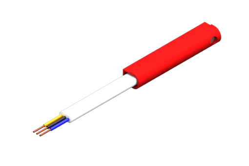 Magnetic sensor for C-slot, series SSQ, PNP digital output, sensitivity 15G, ultra low hysteresis, power supply 24Vdc, 0.2A, flat PVC cable 3x0.14mm², 2.5m - SSQ4N225-G