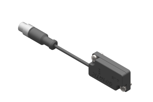 Vacuum sensor, VACSW series, single output PNP NO, preset -70kPa,12-24 Vdc, 0.2A, round cable PUR 0.08mm2, cable 300 mm with male M8x1 3 pins - 3030121