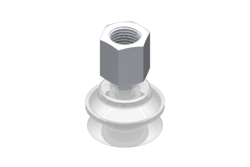 VG.B22 suction cup, FDA-compliant silicone, 50 Shore, G1/8″ female, 13 mm hex - 2321553