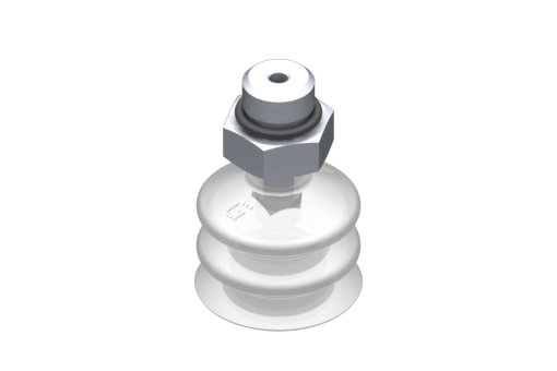 VG.LB22 suction cup, FDA-compliant silicone, 50 °Shore, G1/8 male, 13 mm hex - 2321754