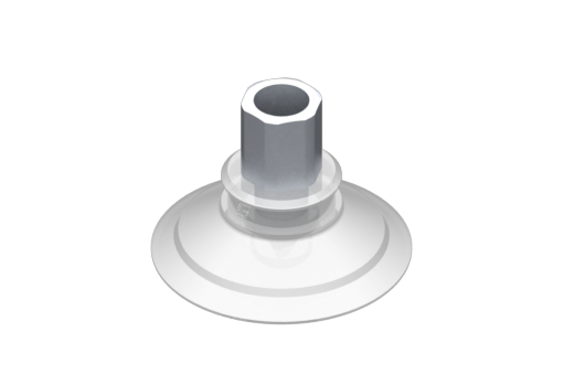 VG.U42 suction cup, FDA-compliant silicone, 50 Shore, G1/8″ female, 12 mm hex - 2321440