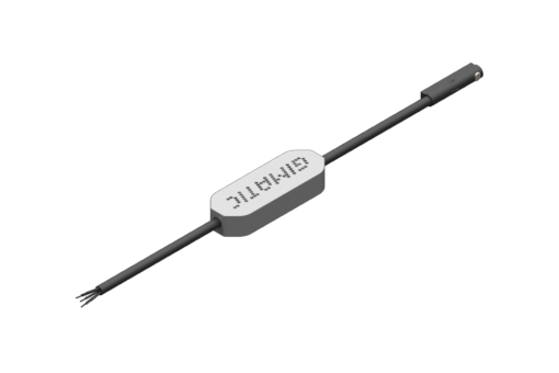 Programmable magnetic sensor for C-slot, PRO-SSR series, 3 PNP digital outputs, 12/24Vdc, 0.2A, PUR round cable 5x0.09mm², length 2.5 m, stainless steel slotted grub screw - PRO-SSR4N225-G