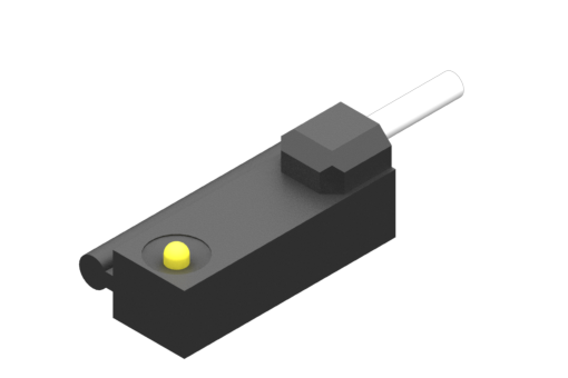 Magnetic sensor with fastening by tie-rod, series SM, REED N.C. 2 wires, 3/110 Vac/dc, 1 A, round PVC cable 2x0.25mm², 2.5 metres - SM1H425-G