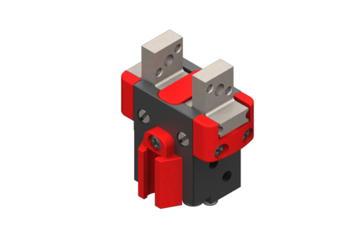Parallel self-centring pneumatic gripper, 2/8 bar, M3/M2.5, with sleeves - SGP-16S
