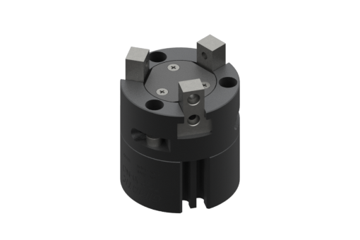 Parallel self-centring pneumatic gripper, 3 jaws, Ø20 mm, 2-8 bar, M5 - TGP20-NO