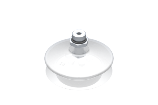 VG.B63 suction cup, FDA-compliant silicone, 50 Shore, G1/4" male, 17 mm hex - 2322230