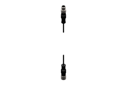 加长线缆带双公头-母头连接器，M8，3 针脚，灰色 PUR 线缆，3 x 0.096 平方毫米，长度 1.2 米 - CM800312CF8003P