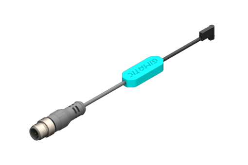 Programmable magnetic sensor for C-Slot, PRO-SNL series, IO-Link, power supply 24 Vdc, 0.2 A, round PUR cable 5x0.09mm² length 1.5 m M12-5poles connector, steel grain screwdriver cut - PRO-SNLB215-G