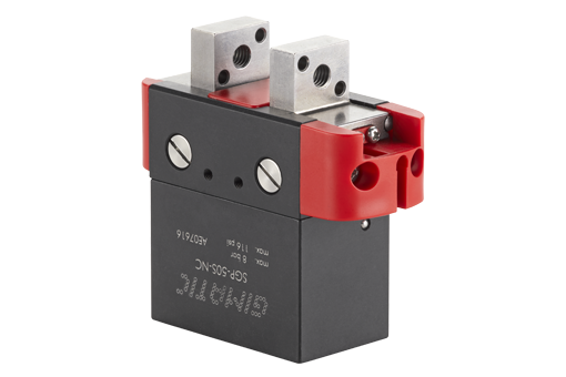 Parallel pneumatic selfcentering gripper, 2/8 bar, M3/M5, with bushing, NC - SGP-50S-NC